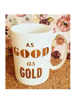 NWT Kate Spade “As Good as Gold” Mug for Lenox